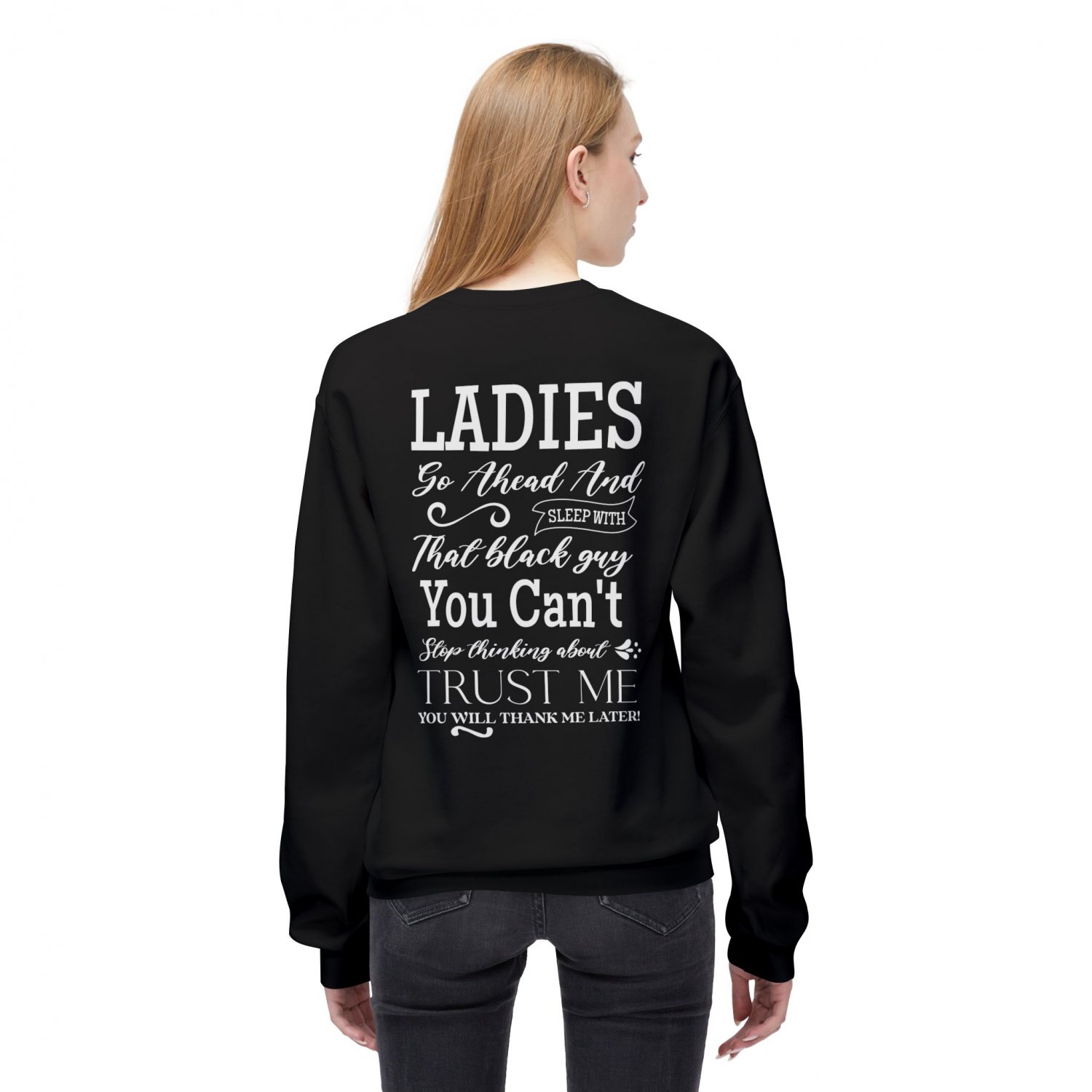 BLKD Go Ahead And Sleep With That Black Guy Softstyle Fleece Crewneck Sweatshirt