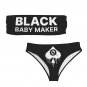QOS BNWO Black Baby Maker Chest Wrap Swimsuit
