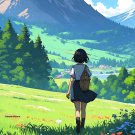A beautiful girl with beautiful background Digital Image