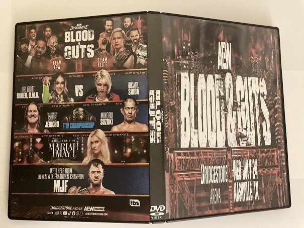 AEW BLOOD &amp; GUTS 2024 DVD-R w/Case Artwork