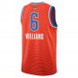 Oklahoma City Thunder #6 Jaylin Williams Orange Jersey-2026 Final