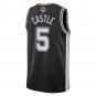 San Antonio Spurs #5 Stephon Castle Black Jersey-2026 Final