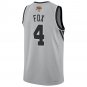 San Antonio Spurs #4 De'Aaron Fox Gray Jersey-2026 Final
