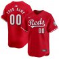 Cincinnati Reds #00 Custom Name And Number Red Stitched Jersey