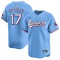 Texas Rangers #17 Nathan Eovaldi Light Blue Stitched Jersey