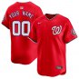 Washington Nationals #00 Custom Name And Number Red Stitched Jersey