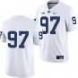 Penn State Nittany Lions #97 Keanu Williams White Jersey-Stitched No Name