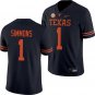 Texas Longhorns #1 Colin Simmons Black Jersey-Stitched