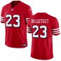 San Francisco 49ers #23 Christian McCaffrey Red Alternate Stitched Jersey