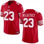 San Francisco 49ers #23 Christian McCaffrey Red Stitched Jersey
