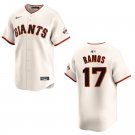 Men's & Youth Giants #17 Heliot Ramos Cream Stitched Jersey
