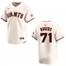 Men's & Youth Giants #71 Tyler Rogers Cream Stitched Jersey