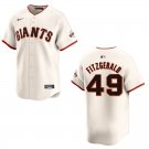 Men's & Youth Giants #49 Tyler Fitzgerald Cream Stitched Jersey