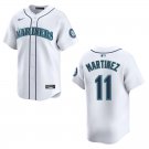 Men's & Youth Mariners #11 Edgar Martinez White Stitched Jersey