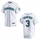 Men's & Youth Mariners #3 J.P. Crawford White Stitched Jersey