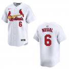 Men's & Youth Cardinals #6 Stan Musial White Stitched Jersey