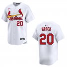 Men's & Youth Cardinals #20 Lou Brock White Stitched Jersey