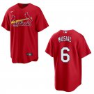 Men's & Youth Cardinals #6 Stan Musial Red Stitched Jersey