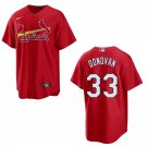 Men's & Youth Cardinals #33 Brendan Donovan Red Stitched Jersey