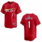 Men's & Youth Cardinals #1 Ozzie Smith City Red Stitched Jersey