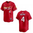 Men's & Youth Cardinals #4 Yadier Molina City Red Stitched Jersey