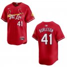 Men's & Youth Cardinals #41 Alec Burleson City Red Stitched Jersey