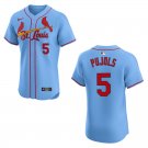 Men's & Youth Cardinals #5 Albert Pujols Blue Stitched Jersey