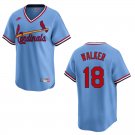 Men's & Youth Cardinals #18 Jordan Walker Blue Throwback Stitched Jersey