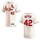 Men's & Youth Cardinals #42 Bruce Sutter Cream Stitched Jersey