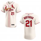 Men's & Youth Cardinals #21 Lars Nootbaar Cream Stitched Jersey