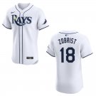 Men's & Youth Rays #18 Ben Zobrist White Stitched Jersey