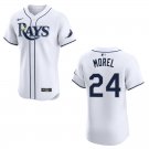 Men's & Youth Rays #24 Christopher Morel White Stitched Jersey