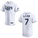 Men's & Youth Rays #7 Ha-seong Kim White Stitched Jersey