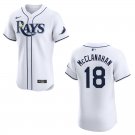 Men's & Youth Rays #18 Shane McClanahan White Stitched Jersey