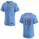 Men's & Youth Rays #18 Ben Zobrist Light Blue Stitched Jersey