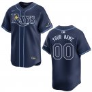 Men's & Youth Rays #00 Custom Name And Number Navy Stitched Jersey