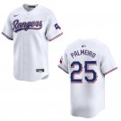 Men's & Youth Rangers #25 Rafael Palmeiro White Stitched Jersey