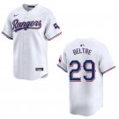 Men's & Youth Rangers #29 Adrian Beltre White Stitched Jersey
