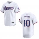 Men's & Youth Rangers #10 Michael Young White Stitched Jersey