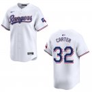 Men's & Youth Rangers #32 Evan Carter White Stitched Jersey