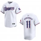 Men's & Youth Rangers #11 Kyle Higashioka White Stitched Jersey