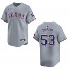 Men's & Youth Rangers #53 Adolis Garcia Gray Stitched Jersey