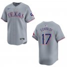 Men's & Youth Rangers #17 Nathan Eovaldi Gray Stitched Jersey