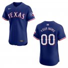 Men's & Youth Rangers #00 Custom Name And Number Royal Blue Stitched Jersey