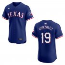 Men's & Youth Rangers #19 Juan Gonzalez Royal Blue Stitched Jersey