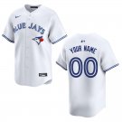 Men's & Youth Blue Jays #00 Custom Name And Number White Stitched Jersey