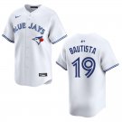 Men's & Youth Blue Jays #19 Jose Bautista White Stitched Jersey