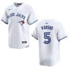 Men's & Youth Blue Jays #5 Daulton Varsho White Stitched Jersey