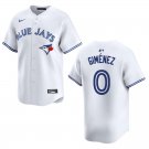 Men's & Youth Blue Jays #0 Andres Gimenez White Stitched Jersey