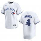 Men's & Youth Blue Jays #4 George Springer White Stitched Jersey